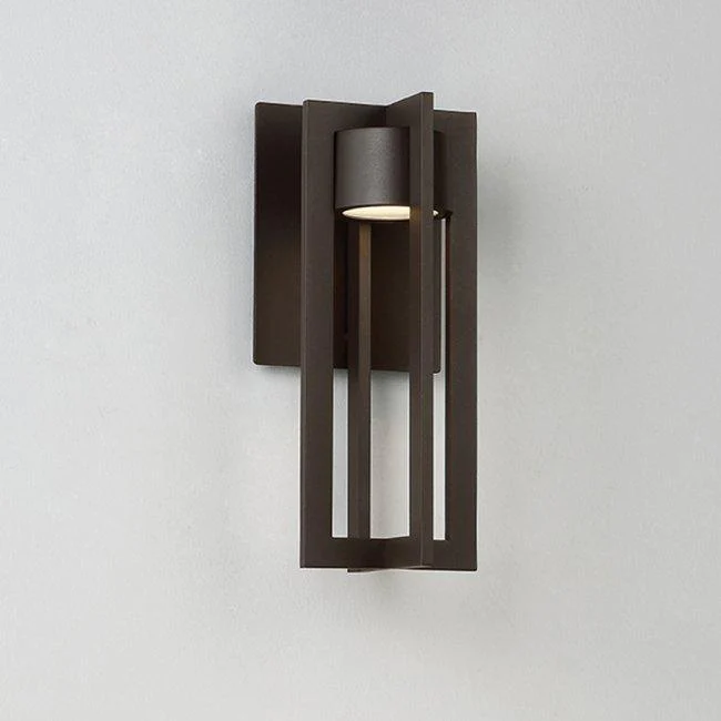 WAC 20" Chamber Outdoor Wall Sconce 3000K Bronze WS-W48620-BZ