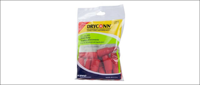 King Innovation 10555 - DryConn Medium Direct Bury* (King 5 Red), 10pc. Bag