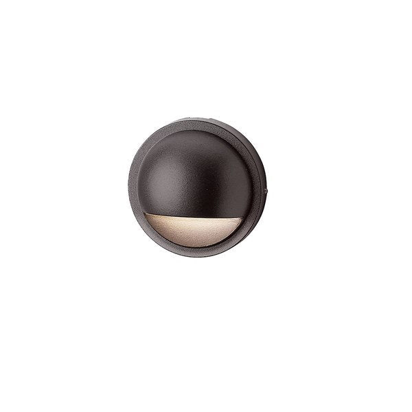 Kichler 15064AZT 12V Half Moon Deck Light Textured Architectural Bronze - Atlantic Lighting