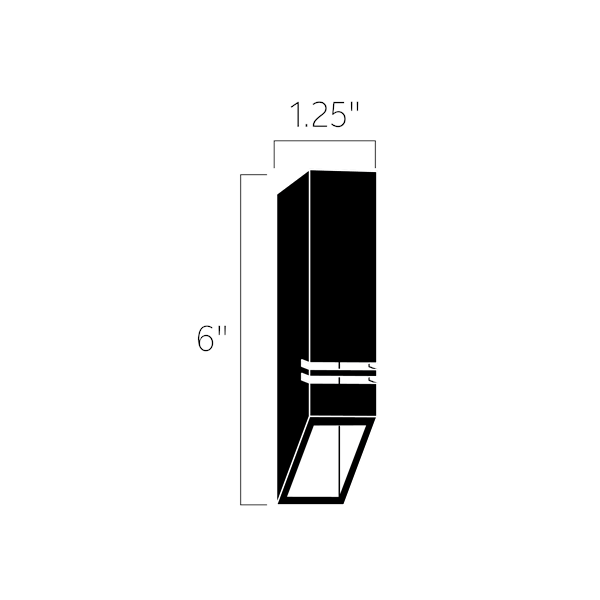 Kichler 15066CBR Louvered Down Rail Deck Light - Atlantic Lighting