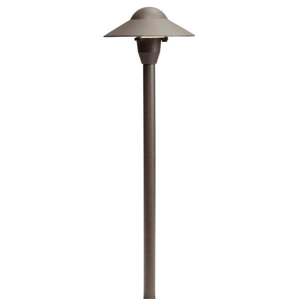 Kichler 15470AZT 12V Cast Brass 6" Dome Path Light Textured Architectural Bronze - Atlantic Lighting