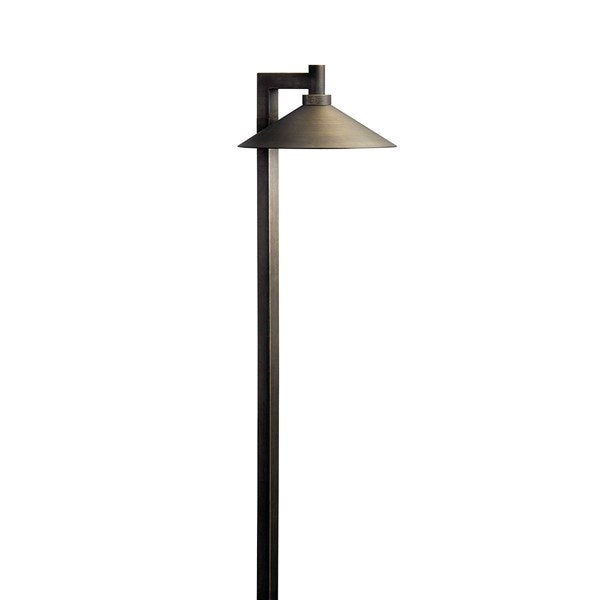 Kichler 15800CBR30 Ripley 3000K LED Path Light Centennial Brass - Atlantic Lighting