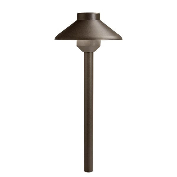 Kichler 15820CBR30 Stepped Dome 12V 3000K Path Light Centennial Brass - Atlantic Lighting
