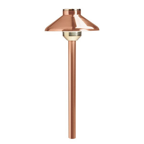 Kichler 15820CO27 Stepped Dome 12V 2700K Path Light Copper - Atlantic Lighting