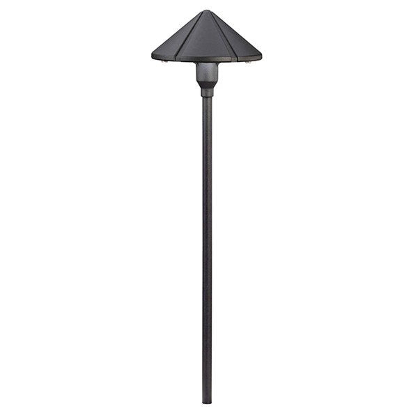 Kichler 15826BKT27R Center Mount 2700K LED Path Light Textured Black - Atlantic Lighting