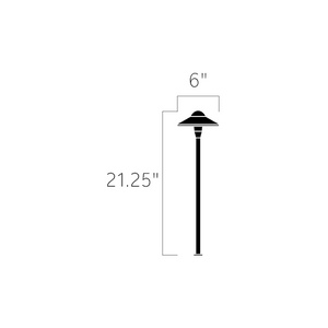 Kichler 15870CBR27 12V LED 2700K 6" Dome Path Light