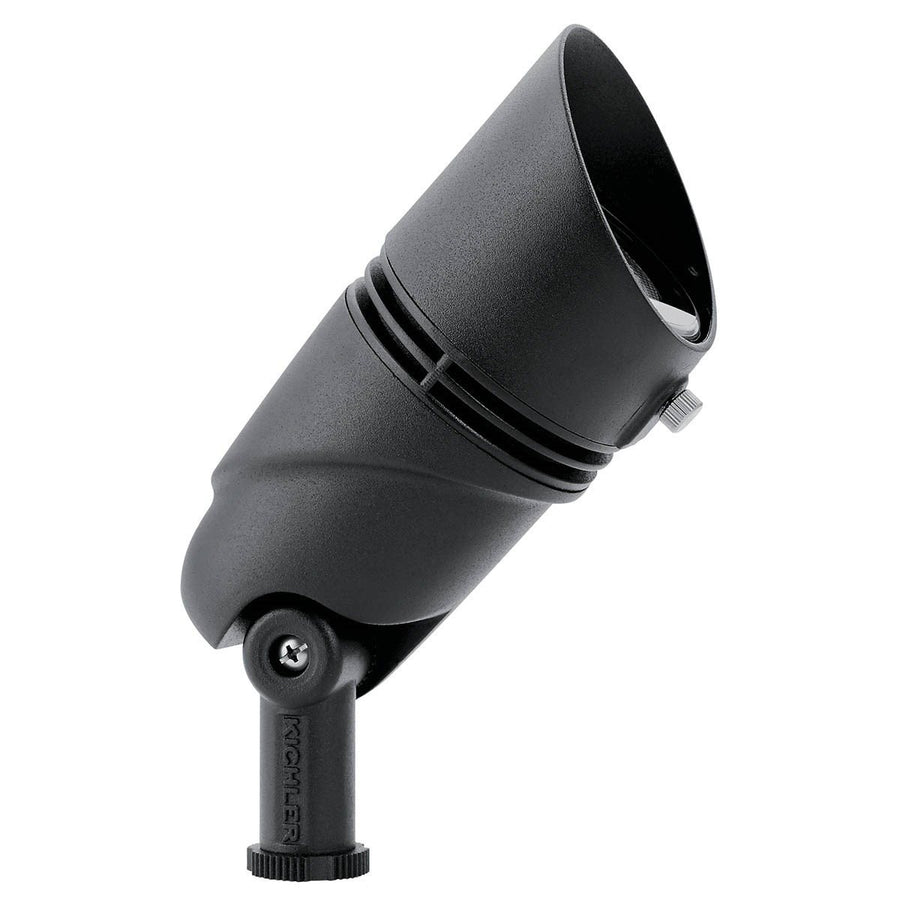 Kichler 16018BKT27 VLO 2700K Large 15 Degree Spot Textured Black - Atlantic Lighting