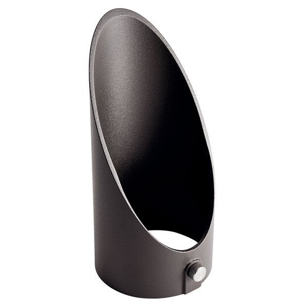 Kichler 16068AZT Accent VLO 6" Large Long Cowl Textured Architectural Bronze - Atlantic Lighting