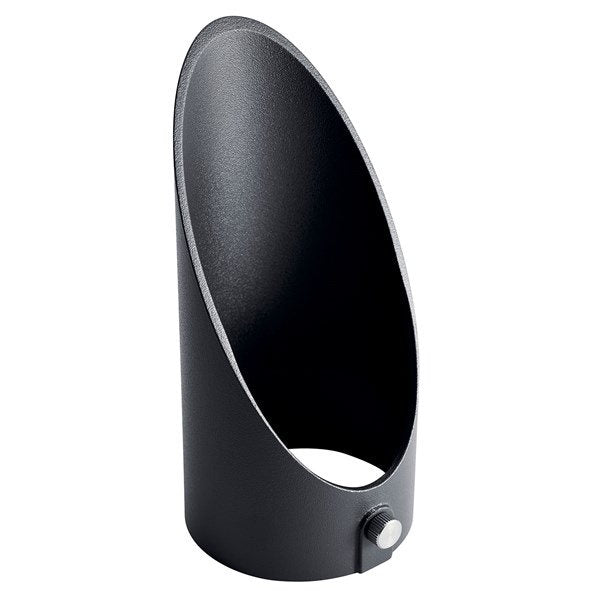 Kichler 16068BKT Accent VLO 6" Large Long Cowl Textured Black - Atlantic Lighting