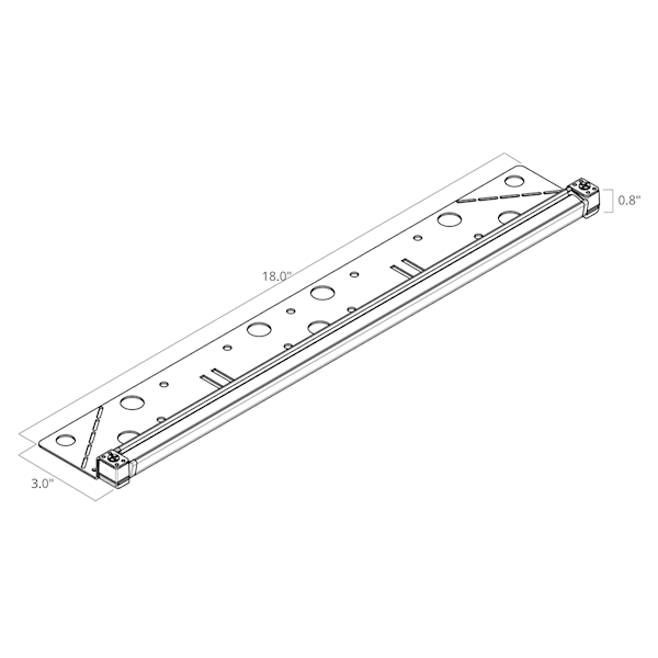 Kichler 16103CBR27 12V LED 18" Hardscape - Atlantic Lighting