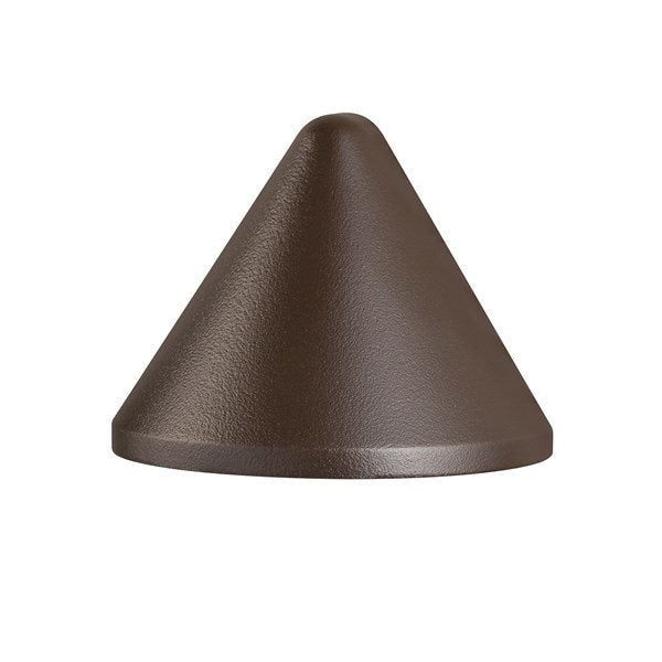 Kichler 16110AZT27 Fundamentals 2700K LED Deck Light Textured Architectural Bronze - Atlantic Lighting