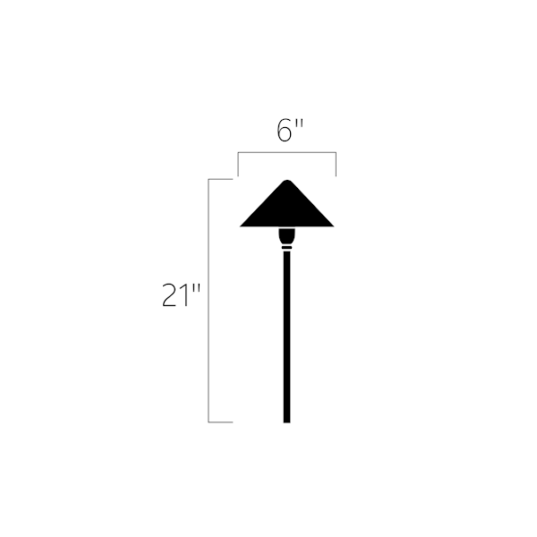 Kichler 16120CBR27 Fundamentals LED Path Light - Atlantic Lighting