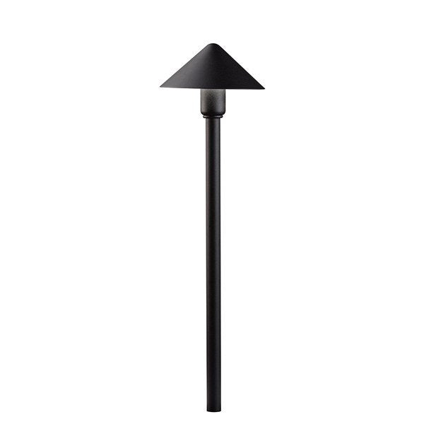 Kichler 16120BKT27 Fundamentals 2700K LED Path Light Textured Black - Atlantic Lighting