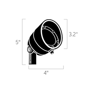 Kichler 16157CBR27 2700K 500 Lumen 35 Degree Flood