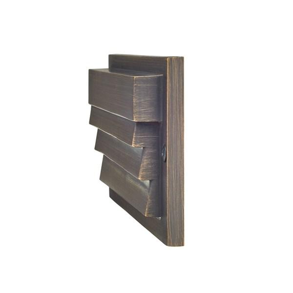 Kichler 16171CBR27 2700K LED Louvered Surface Mount Step Light Centennial Brass - Atlantic Lighting