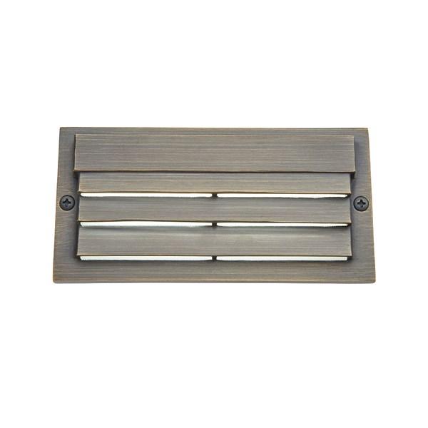 Kichler 16171CBR30 3000K LED Louvered Surface Mount Step Light Centennial Brass - Atlantic Lighting