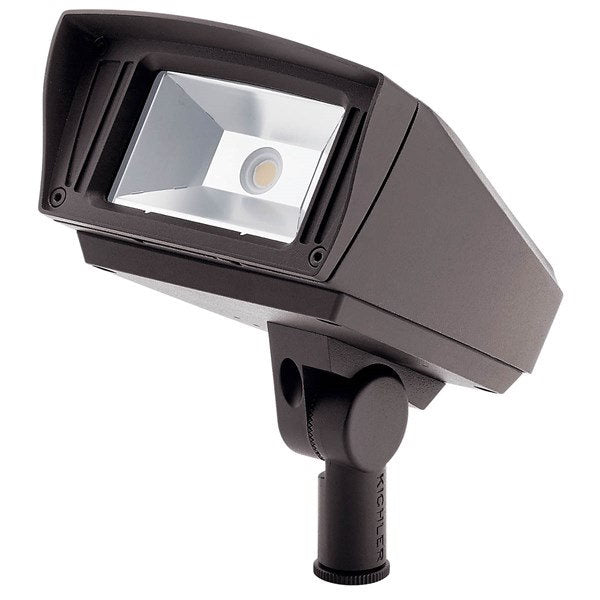 Kichler 16222AZT30 C-Series 3000K 23W Small Flood Knuckle Mount Textured Architectural Bronze - Atlantic Lighting