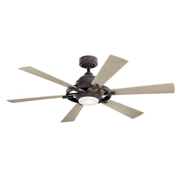 Kichler 300241WZC Iras™ LED 52" Ceiling Fan Weathered Zinc