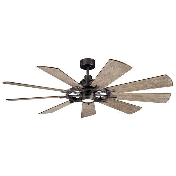 Kichler 300265AVI Gentry LED 65" Fan Anvil Iron - Atlantic Lighting
