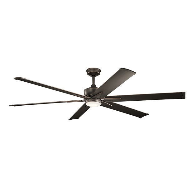 Kichler 300301WSP Szeplo™ II LED 80" Fan Weathered Steel