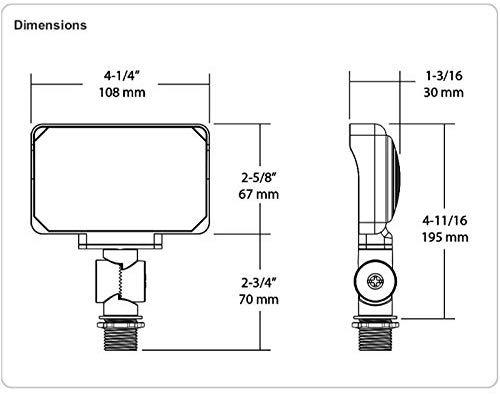 RAB Lighting X34-16L-830/120 X34-16L/120 General Purpose LED Floodlight, 120V, 5000K, Multi - Atlantic Lighting