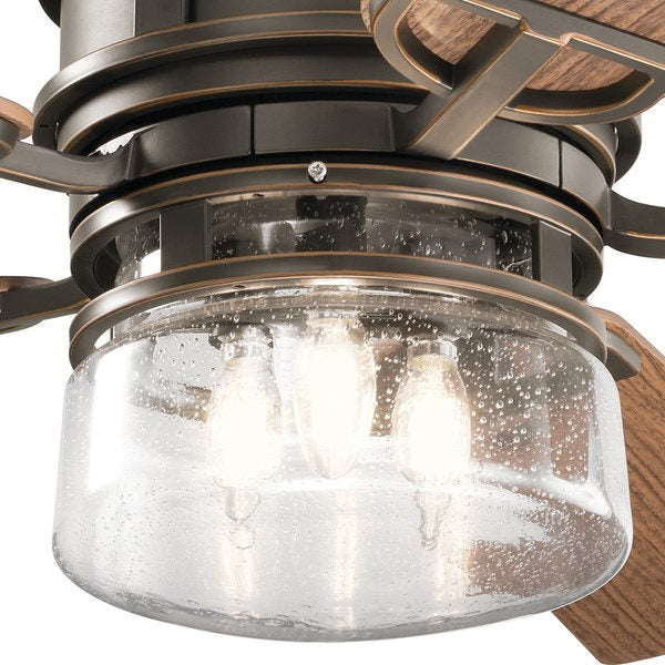 Kichler 310239OZ Lyndon Patio LED 3000K 52" Fan Olde Bronze - Atlantic Lighting