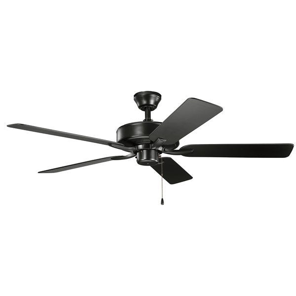 Kichler 330015SBK 52" Basics Pro Patio Fan Satin Black - Atlantic Lighting