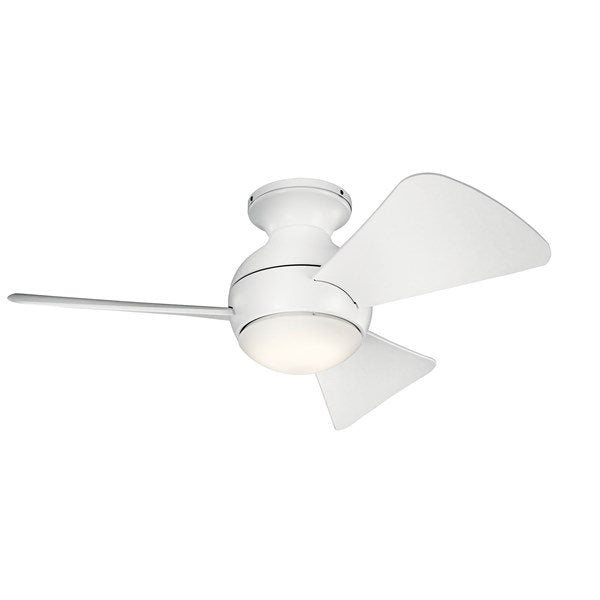 Kichler 330150MWH Sola LED 34" Fan Matte White - Atlantic Lighting