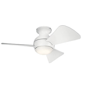 Kichler 330150MWH Sola LED 34" Fan Matte White