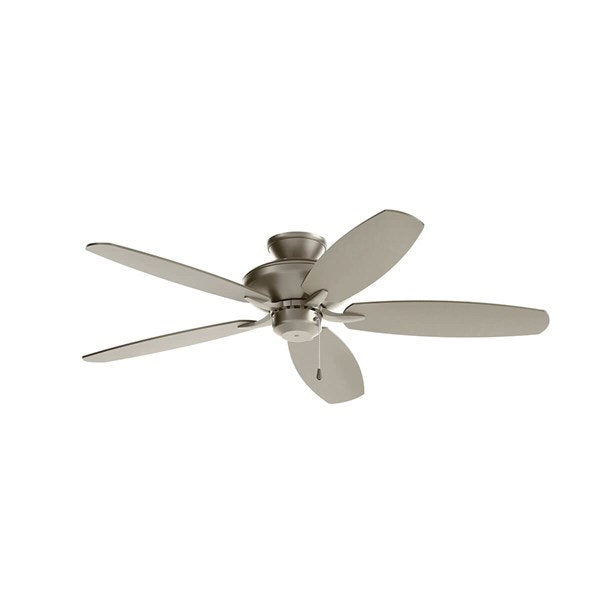 Kichler 330165NI 52" Renew Patio Ceiling Fan Brushed Nickel - Atlantic Lighting