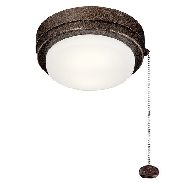 Kichler 338629WCP Arkwet™ Outdoor LED Fan Light Kit Weathered Copper