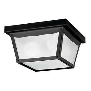 Kichler 345BK 9.25" 2 Light Flush Mount Black