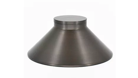 Lumien LAB-040 Brass Path Light Cap, Flat Top Dome Hat - Atlantic Lighting