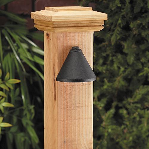 Vista Outdoor Lighting SL-4250-B-NL Wall Mount Step Light, Black, Fixture Has NO LAMP - Atlantic Lighting