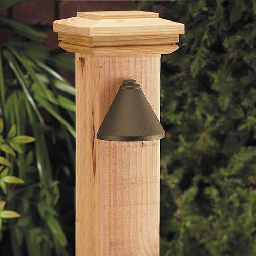 Vista Outdoor Lighting SL-4250-Z-NL Wall Mount Step Light, Architectural Bronze, Fixture has NO LAMP - Atlantic Lighting