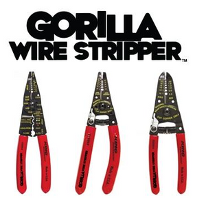 King Innovation 46005-  Gorilla Wire Stripper w/Handle Lock #20-#10 AWG, 1pc.  Card