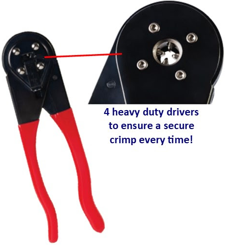 King Innovation 46540 4-Way Wire Crimper - Atlantic Lighting