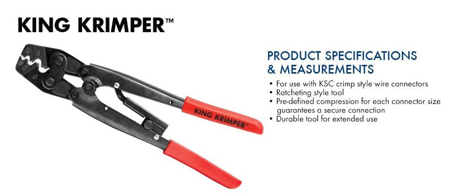 King Innovation 46550 King Krimper, 1pc. Card - Atlantic Lighting