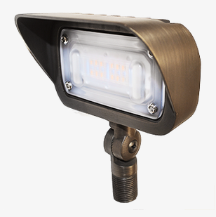 Dauer Manufacturing 489946 Dauer BILTMORE 12V 20W 2700K BRASS MINI-FLOOD - Atlantic Lighting
