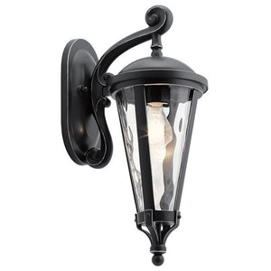 Kichler 49233BSL Cresleigh 18" 1 Light Wall Light Black with Silver Highlights