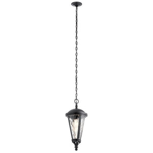 Kichler 49236BSL Cresleigh 21.25" 1 Light Pendant Black with Silver Highlights