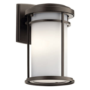Kichler 49686OZL18 Toman™ 10.25" 1 light Wall Light with LED Bulb Olde Bronze®