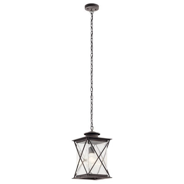 Kichler 49747WZCL18 Argyle 1 Light Pendant with LED Bulb Weathered Zinc