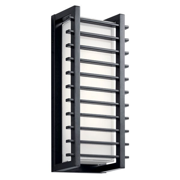 Kichler 49785BKLED Rockbridge™ 16" LED Wall Light Black