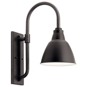 Kichler 49836BK Pellinord™ 10" 1 Light Wall Light Black