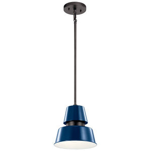 Kichler 59003CBL Lozano 9.5" 1 Light Pendant Catalina Blue