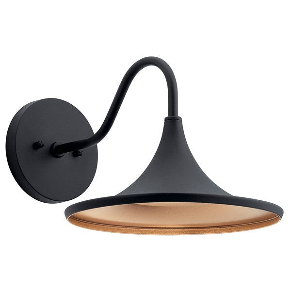 Kichler 59028BKTLED Elias LED 3000K 9" Wall Light Textured Black