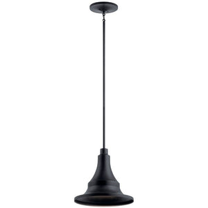 Kichler 59058BKT Hampshire 16.75" 1 Light Pendant/Semi Flush Textured Black