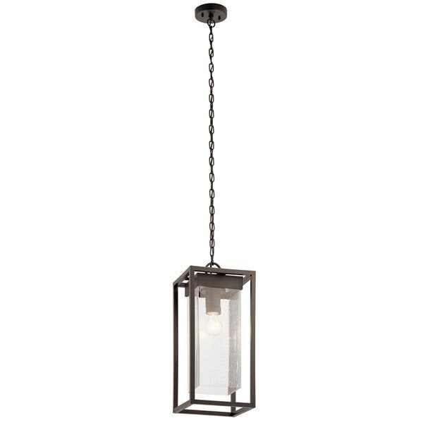 Kichler 59064OZ Mercer™ 24" 1 Light Pendant Clear Seeded Glass Olde Bronze®