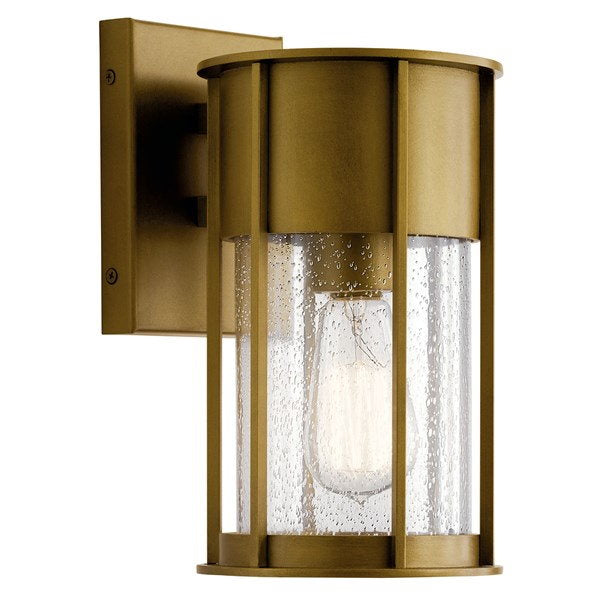 Kichler 59079BKT Camillo™ 11" 1 Light Wall Light with Clear Seeded Glass Textured Black